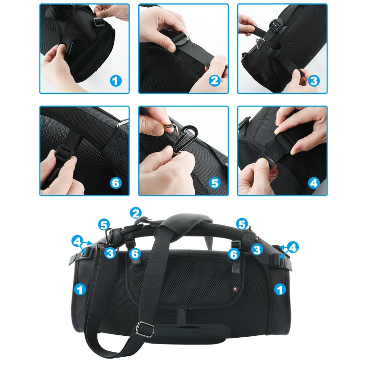 Sac de rangement portable à une épaule pour enceinte Bluetooth pour JBL Boombox, Housse pour enceinte Noire