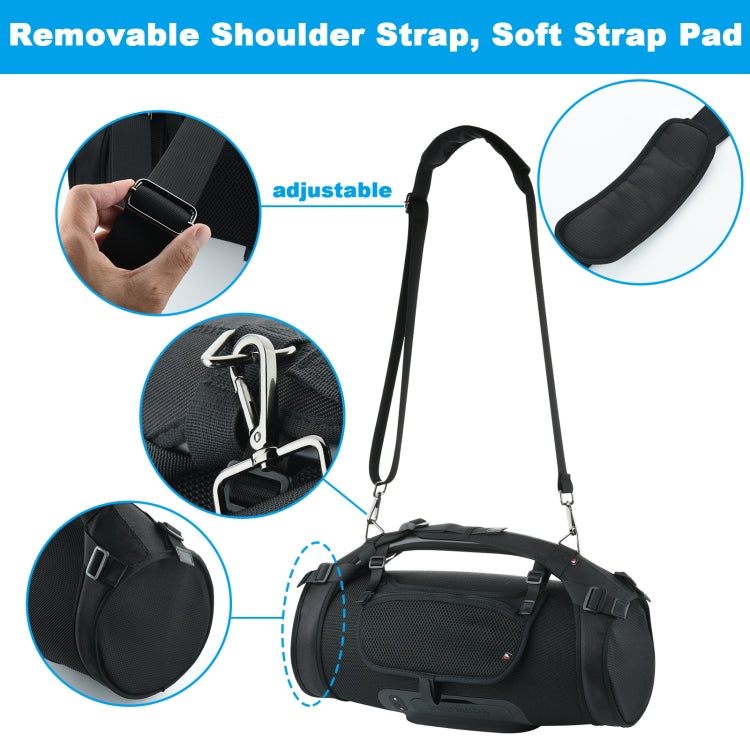Sac de rangement portable à une épaule pour enceinte Bluetooth pour JBL Boombox, Housse pour enceinte Noire