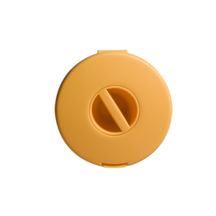 Boîte de rangement ronde pour câbles de données, boîte de rangement pour écouteurs, jaune, bleu, transparent, orange