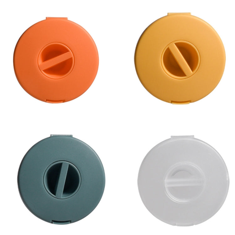 Boîte de rangement ronde pour câbles de données, boîte de rangement pour écouteurs, jaune, bleu, transparent, orange
