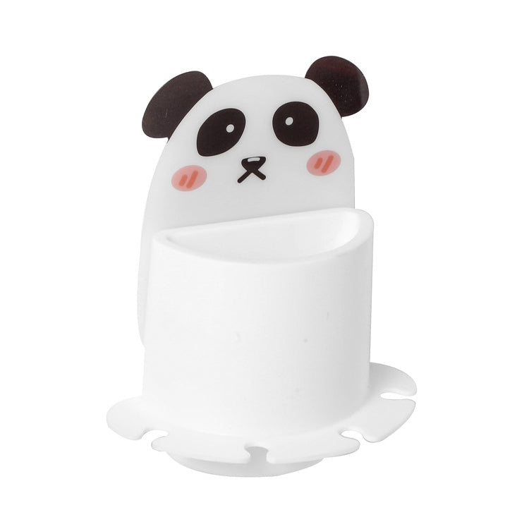 Étagère murale adhésive de salle de bain, support de brosse à dents motif animaux de dessin animé, Panda, Tigre, Koala, Cochonnet