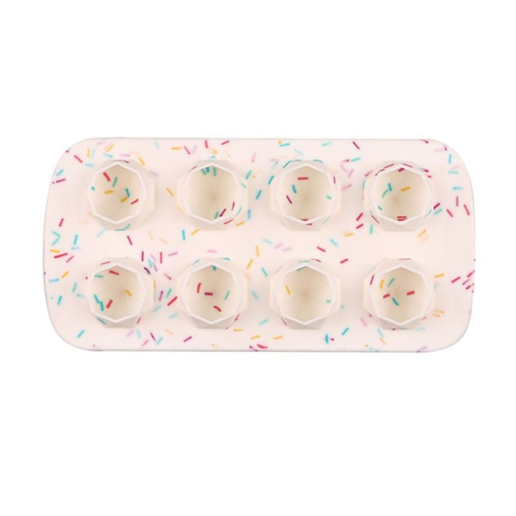 2 moules à glaçons créatifs en silicone, 8 moules continus pour bac à glaçons faits maison, style : Brique (Bleu), Brique (Couleur bonbon), Brique (Gelée), Cœur (Effet bonbon), Cœur (Effet gelée), Étoile à cinq branches (Effet bonbon)