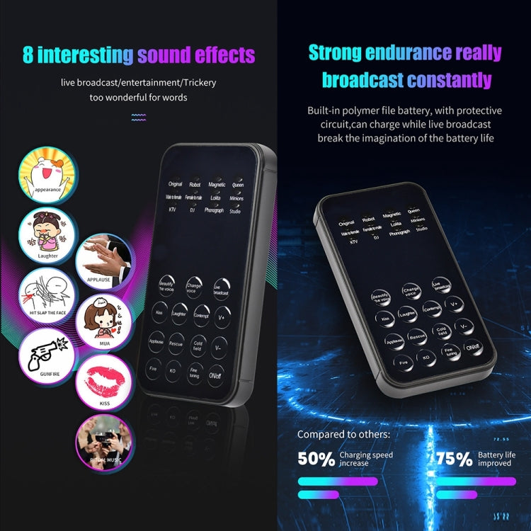 Carte son mini universelle changeur de voix pour téléphones mobiles et ordinateurs, S9