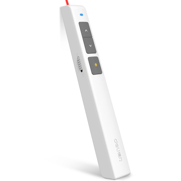 Stylo tourneur de pages laser Deli 2,4 GHz, stylo projecteur de présentation rechargeable, 2802PL (Blanc), 2802PL (Noir), 2802L (Blanc), 2802L (Noir)