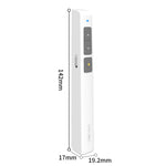 Stylo tourneur de pages laser Deli 2,4 GHz, stylo projecteur de présentation rechargeable, 2802PL (Blanc), 2802PL (Noir), 2802L (Blanc), 2802L (Noir)