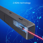 Stylo tourneur de pages laser Deli 2,4 GHz, stylo projecteur de présentation rechargeable, 2802PL (Blanc), 2802PL (Noir), 2802L (Blanc), 2802L (Noir)