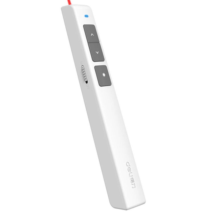 Stylo tourneur de pages laser Deli 2,4 GHz, stylo projecteur de présentation rechargeable, 2802PL (Blanc), 2802PL (Noir), 2802L (Blanc), 2802L (Noir)