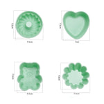 Moule de cuisson créatif en silicone pour cupcakes et muffins, style : ours (rose macaron), forme de fleur (vert macaron), forme de fleur (rose macaron), forme de fleur (couleur bonbon), creux (cyan macaron), creux (rose macaron), creux (couleur bonbon)