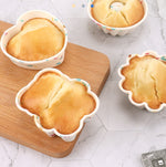 Moule de cuisson créatif en silicone pour cupcakes et muffins, style : ours (rose macaron), forme de fleur (vert macaron), forme de fleur (rose macaron), forme de fleur (couleur bonbon), creux (cyan macaron), creux (rose macaron), creux (couleur bonbon)