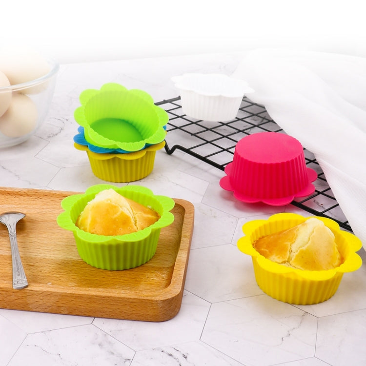 20 Moules de Cuisson DIY en Silicone Forme Dentelle Macaron pour Gâteaux, Puddings, Tartes aux Œufs, Muffins, Couleur Aléatoire, 20 PCS