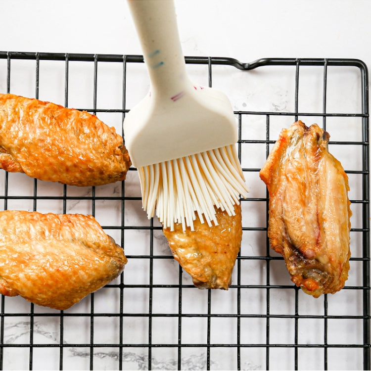 Ensemble d'outils de cuisson pour crêpes 3 en 1, brosse à barbecue à grain de couleur + spatule à beurre + spatule, blanc
