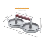 Presse à hamburger en alliage d'aluminium, moule de presse à pain de viande, 1 PC en alliage d'aluminium