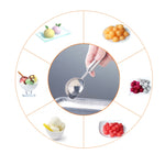 2 cuillères à glace en acier inoxydable 304, cuillère à dessert, cuillère à crème glacée