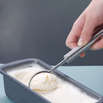 2 cuillères à glace en acier inoxydable 304, cuillère à dessert, cuillère à crème glacée