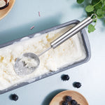 2 cuillères à glace en acier inoxydable 304, cuillère à dessert, cuillère à crème glacée