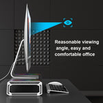 Support d'ordinateur portable pliable ICE COOREL T1 Moniteur surélevé avec éclairage RVB et interface d'extension 4xUSB