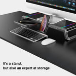 Support d'ordinateur portable pliable ICE COOREL T1 Moniteur surélevé avec éclairage RVB et interface d'extension 4xUSB