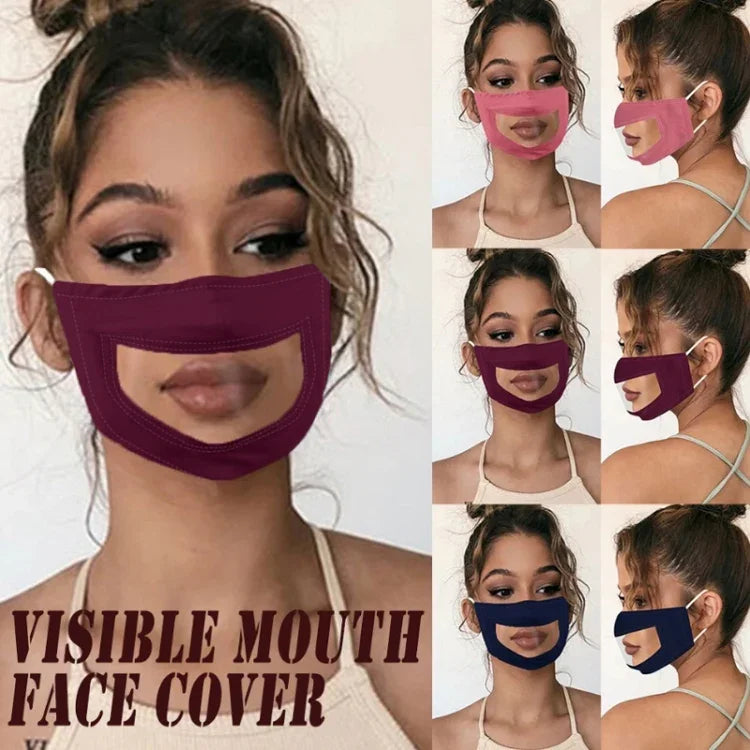 Visière faciale anti-buée pour langue des lèvres pour sourds et muets, impression couleur unie, Rouge, Noir, Gris, Bleu lac, Impression A, Impression B, Impression C, Impression D, Additif A, Additif B, Additif C
