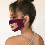 Visière faciale anti-buée pour langue des lèvres pour sourds et muets, impression couleur unie, Rouge, Noir, Gris, Bleu lac, Impression A, Impression B, Impression C, Impression D, Additif A, Additif B, Additif C
