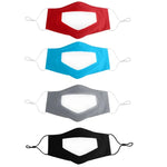 Visière faciale anti-buée pour langue des lèvres pour sourds et muets, impression couleur unie, Rouge, Noir, Gris, Bleu lac, Impression A, Impression B, Impression C, Impression D, Additif A, Additif B, Additif C