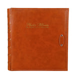 Album photo interstitiel en PP de 6 pouces et 500 feuilles, couverture rétro en cuir PU bronzé, rouge, jaune, bleu, noir, beige, orange, rouge foncé