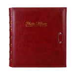 Album photo interstitiel en PP de 6 pouces et 500 feuilles, couverture rétro en cuir PU bronzé, rouge, jaune, bleu, noir, beige, orange, rouge foncé
