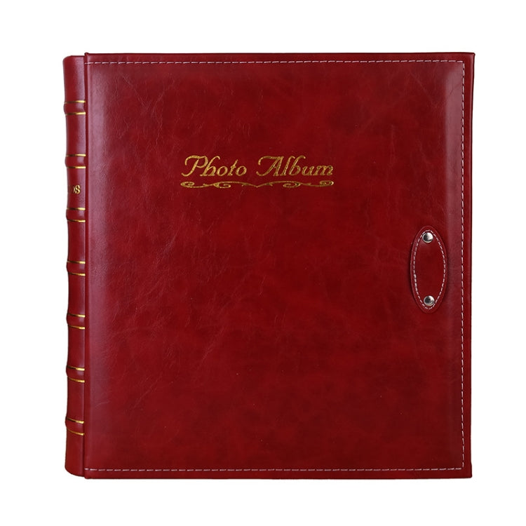 Album photo interstitiel en PP de 6 pouces et 500 feuilles, couverture rétro en cuir PU bronzé, rouge, jaune, bleu, noir, beige, orange, rouge foncé