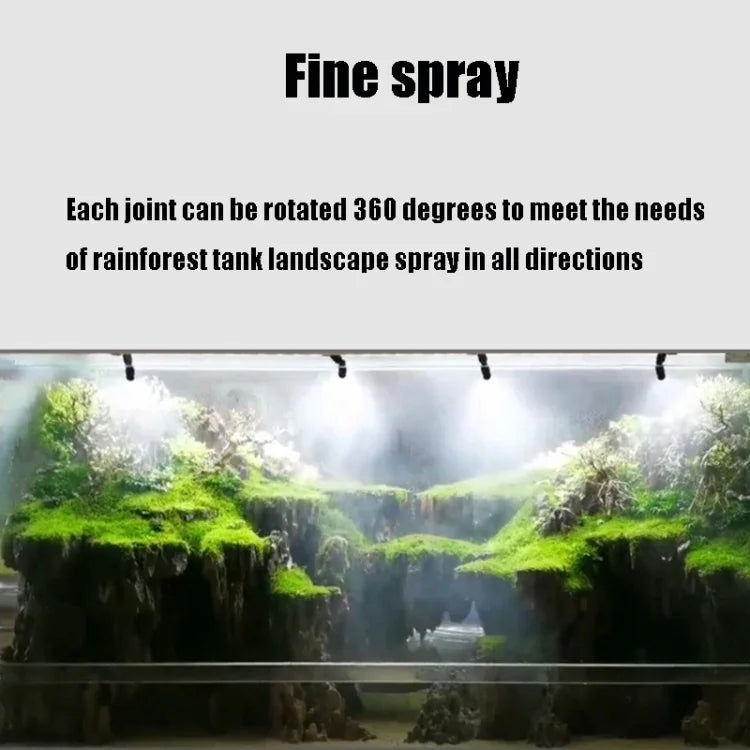 Paysage écologique d'élevage pour reptiles MS-PT02-A Aquarium forêt tropicale Pulvérisateur universel à atomisation et refroidissement, MS-PT02-A