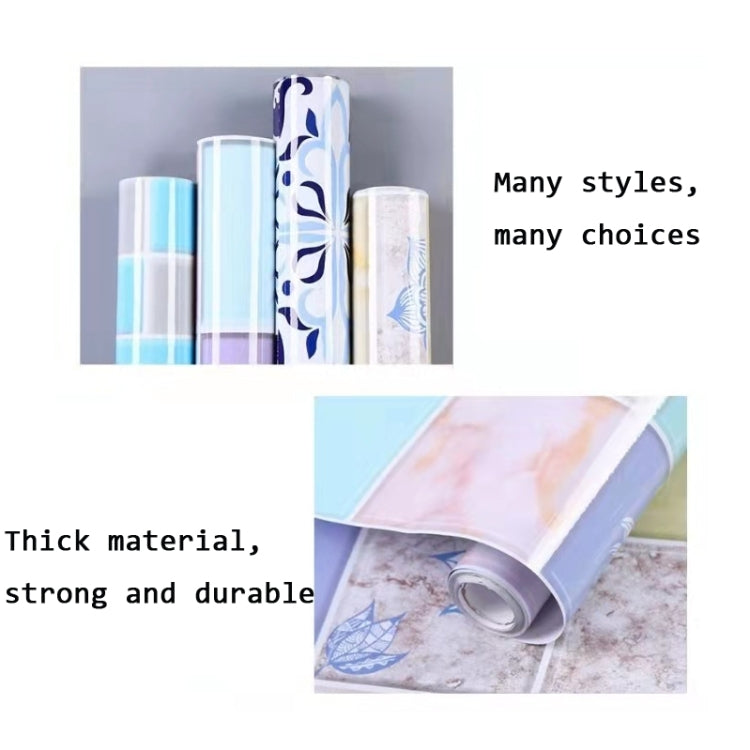 Autocollants muraux anti-fumée pour cuisine, papier peint pour cuisinière, Fleurs en éclosion, Porcelaine bleue et blanche, Vigne violette