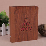 Album photo en bois DIY 32 feuilles 6 pouces Cadeau créatif, 1314, Grandir, Bonheur, Amour Bébé, Amour Pour Toi, L'Histoire du Temps, Toujours, Album Photo, Je t'aime, Je suis en chemin, Faon, Lumière Pickup Ombre du ruisseau