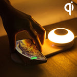 Lampe de bureau LED multifonctionnelle à charge sans fil VN003 avec gradation tactile magnétique séparée, lumière de nuit, VN003