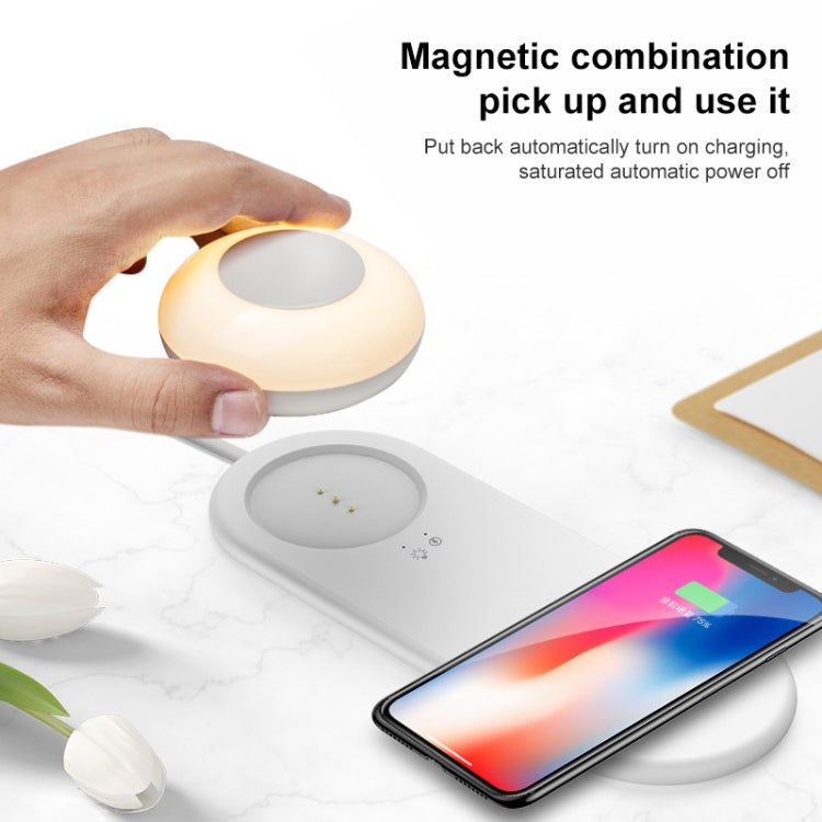 Lampe de bureau LED multifonctionnelle à charge sans fil VN003 avec gradation tactile magnétique séparée, lumière de nuit, VN003
