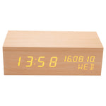 Wooden Clock Bluetooth Speaker, Bluetooth Audio Quality, Charging Humidity Speaker Black Wood, Charging Humidity Speaker Log
