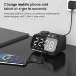 M9 Wireless Bluetooth Speaker Multifunctional Desktop Alarm Clock Support TF Card & U Disk & AUX, US Plug, EU Plug, UK Plug