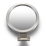 Miroir de Salle de Bain Anti-Buée à Ventouse en Alliage d'Aluminium Avec Crochet Miroir Rond