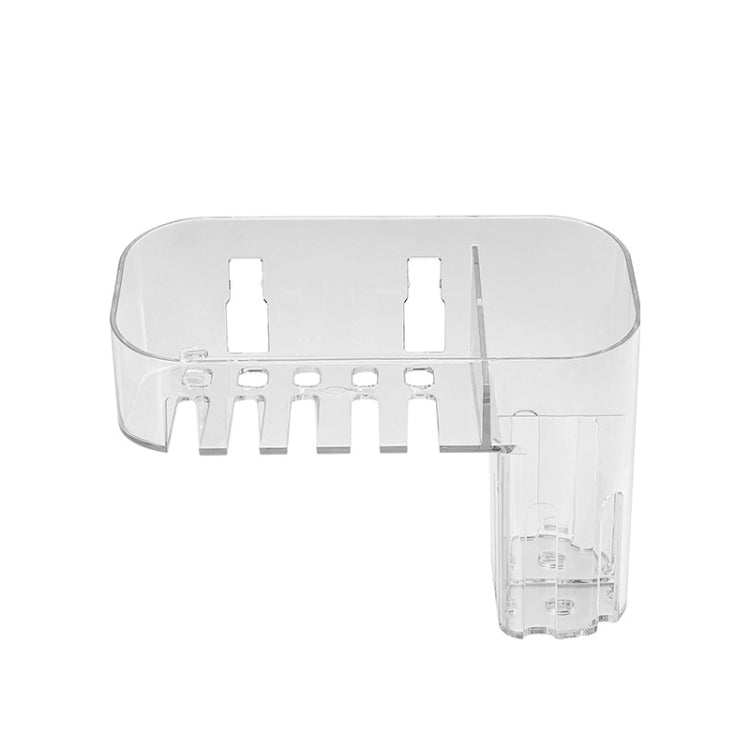 Boîte de rangement transparente en plastique « Magic Sticker » pour maquillage et articles de toilette, créative, pour la maison,Spécification :,Modèle peu profond