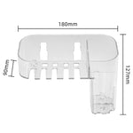Boîte de rangement transparente en plastique « Magic Sticker » pour maquillage et articles de toilette, créative, pour la maison,Spécification :,Modèle peu profond