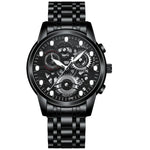 FNGEEN 4088 Men Hollow Quartz Watch Student Waterproof Luminous Watch, Full Gold Gold Surface, Full Gold Black Surface, Black Steel Black Surface White Nails, Black Steel Black Surface Gold Nails, Gold And Gold Surface, Gold Black Surface              ...