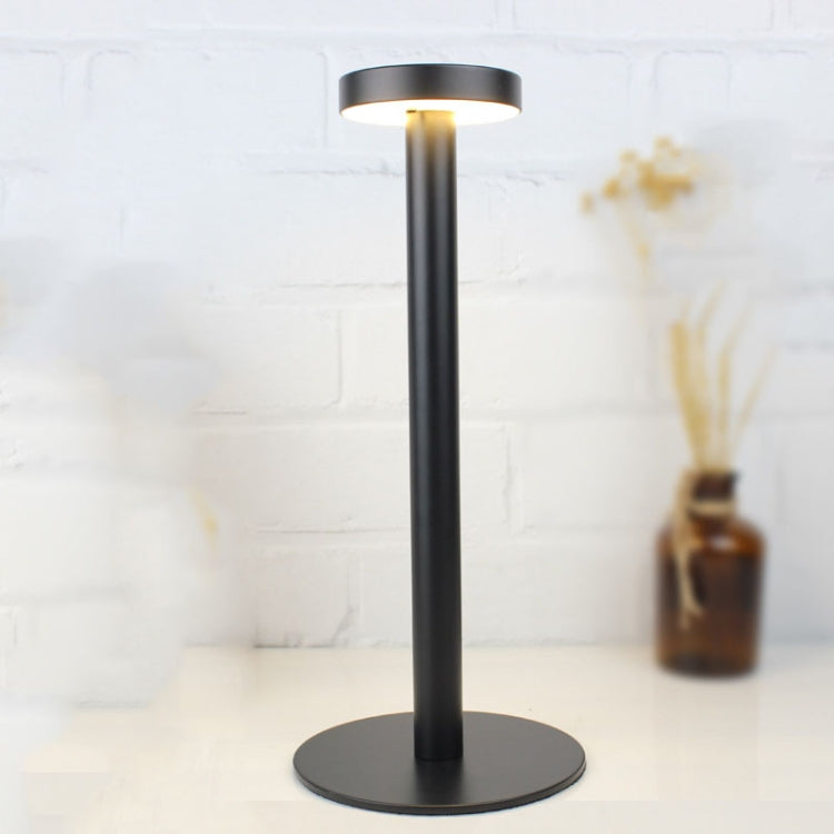 BC965 Lampe de table à LED USB étanche pour protection oculaire d'étudiant Lampe de chevet, Noire, Rangement blanc, Motif marbre encré