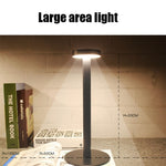 BC965 Student Eye Protection USB Waterproof LED Table Lamp Bedside Bar Table Lamp, Black, White Storage, Ink Marble Pattern