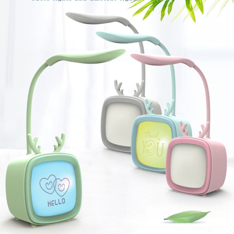 2 LAMPES DE TABLE USB Mignonnes pour Animaux de Compagnie, Lampe de Nuit LED Économie d'Énergie et Protection des Yeux pour Chambre à Coucher et Dortoir, Livraison de Couleurs Aléatoires, Lapin, Ours Mignon, Faon, Archie