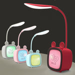 2 LAMPES DE TABLE USB Mignonnes pour Animaux de Compagnie, Lampe de Nuit LED Économie d'Énergie et Protection des Yeux pour Chambre à Coucher et Dortoir, Livraison de Couleurs Aléatoires, Lapin, Ours Mignon, Faon, Archie
