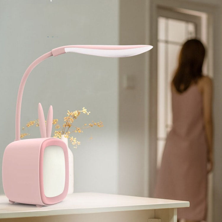 2 LAMPES DE TABLE USB Mignonnes pour Animaux de Compagnie, Lampe de Nuit LED Économie d'Énergie et Protection des Yeux pour Chambre à Coucher et Dortoir, Livraison de Couleurs Aléatoires, Lapin, Ours Mignon, Faon, Archie