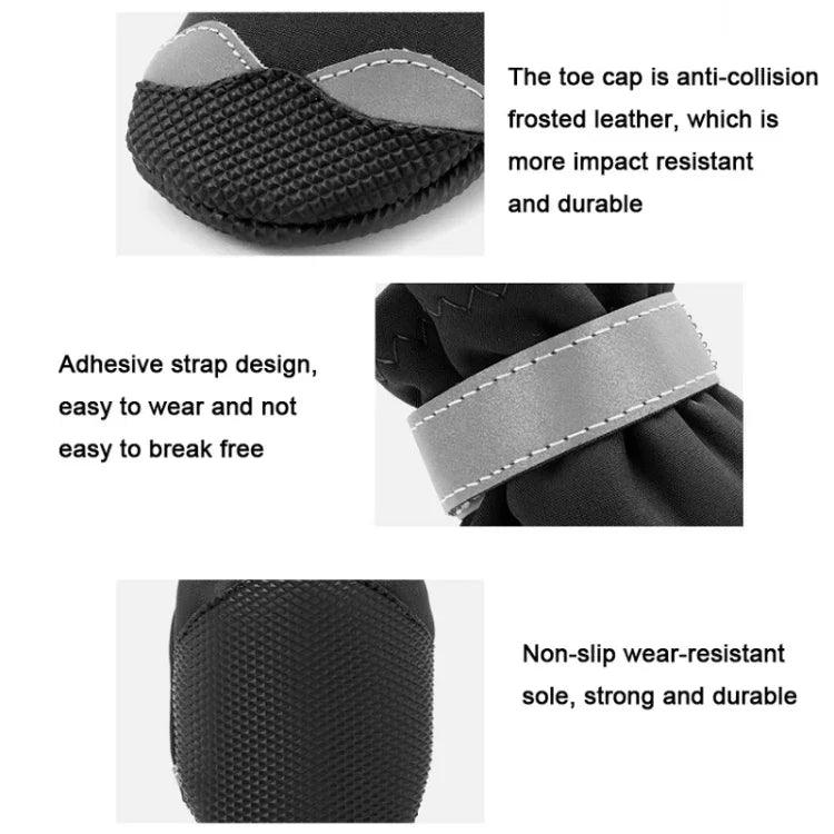 Bottes de neige pour animaux de compagnie imperméables, antidérapantes et résistantes à l'usure, chaussures pour chiens toutes saisons, 1, 2, 3, 4, 5, 6, 7, 8