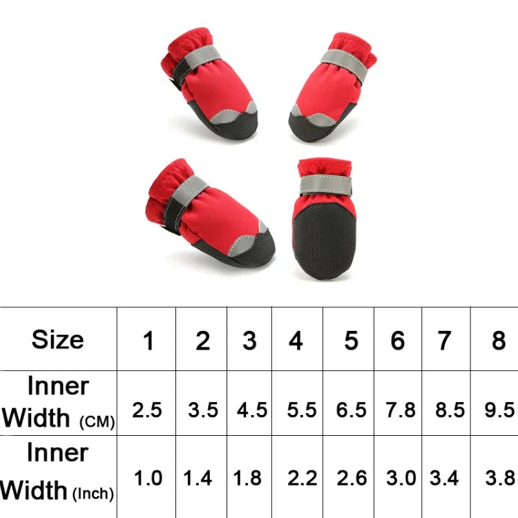 Bottes de neige pour animaux de compagnie imperméables, antidérapantes et résistantes à l'usure, chaussures pour chiens toutes saisons, 1, 2, 3, 4, 5, 6, 7, 8