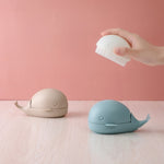 Petite brosse à laver en forme de baleine et brosses à chaussures pour le nettoyage domestique qui ne perdent pas leurs poils et n'endommagent pas les vêtements, blanc, bleu, beige