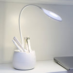 Lampe de bureau Deli 4326 à chargement USB, 3 vitesses réglables, avec porte-stylo