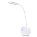 Lampe de bureau Deli 4326 à chargement USB, 3 vitesses réglables, avec porte-stylo