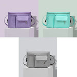 Sac suspendu multifonctionnel pour poussette, sac de rangement pour biberon et bouteille d'eau, violet, gris clair, vert
