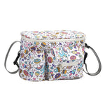 Sac de rangement multifonctionnel pour poussette de bébé, Petit cheval blanc, Fleur champignon, Ours balançoire, Alpaga jaune, Cygne noir